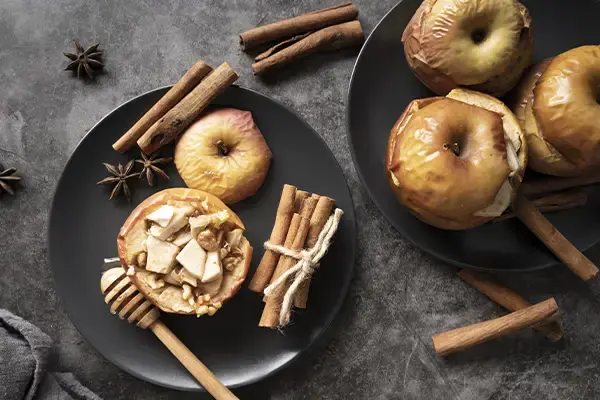 Pommes rôties au pain d’épices
